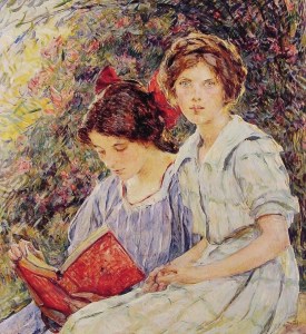 Robert_Lewis_Reid_-_Two_Girls_Reading